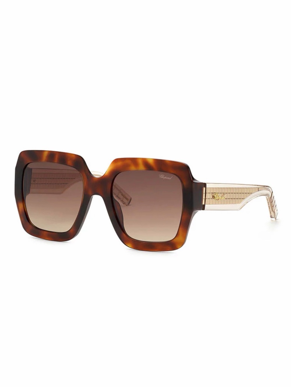 New Chopard SCH363M 0909 Shiny Havana Women Sunglasses Authentic